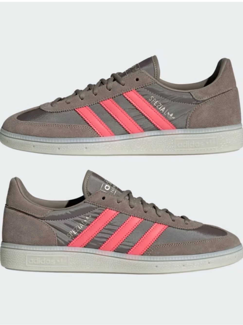 NWT Adidas Originals Handball Spezial Brown/Semi Flash Red Sneakers W8 / M7